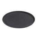 1100GL004 Griplite Polypropylene Round Black Serving Tray, 11 in