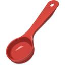 492405 Measure Miser Acetal Red Solid Short Handle Portion Spoon, 2 oz Capacity