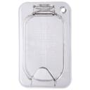 10339Z07 Storplus EZ Acces Clear Polycarbonate Ninth Size Hinged Notched Universal Food Pan Cover Only