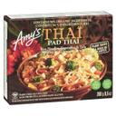 Thai Pad Thai Rice Noodles with Vegetables and Tofu in Thai Style Sauce
