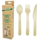 Assorted Birch Wood Reinforced Handle Cutlery