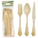 Birch Wood Reinforced Handle Elegant Assorted Cutlery
