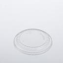 Clear Polystyrene XL Flat Solid Lid with No Slot 6 oz Dessert Dish