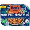 Street Food Jamaican Jerk Style Beans and Rice with Chicken