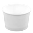 White Paperboard Rolled Rim Econo Container
