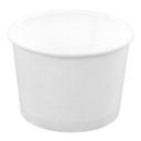 White Paperboard Rolled Rim Econo Container
