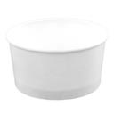 White Paperboard Rolled Rim Econo Container