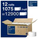 White 2-Ply Soft Mini Jumbo Bath Tissue Roll