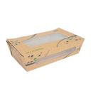 Kraft Paper Large Salad Box with Window