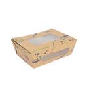 Kraft Paper Small Salad Box with Window