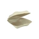 No PFAS Added Sugarcane Blended Compostable Hinged-Lid Container