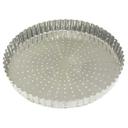 Tin Plate Perforated Fluted Tart Mold with Fixed Bottom
