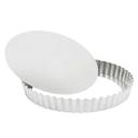 Tinned Fluted Round Loose Bottom Quiche Mold