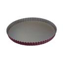 Non-Stick Round Fluted Tart Mold with Fixed Bottom