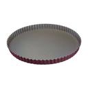 Non-Stick Round Fluted Tart Mold with Fixed Bottom