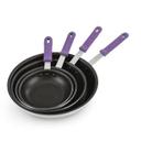 T401080 Wear Ever Aluminum Fry Pan with Steelcoat X3 Non Stick Coating And Purple Silicone Handle, 10 in