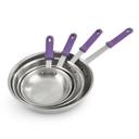 401080 Wear Ever Natural Finish Fry Pan with Purple Silicone Handle, 10 in