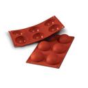 Siliconflex Alimentary Silicone 24 Cavities Half-sphere Mold 1.18 x 0.59 in Height Cavity
