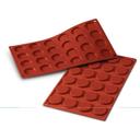 Siliconflex Alimentary Silicone 24 Cavities Florentine Mold 1.38 in Diameter x 0.2 in Height Cavity