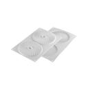 Plisse 2 Cavities Silicone Mold