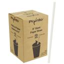 White Wrapped Giant Paper Straw