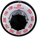 ALL221005 Black Sliver 2 in Dia Off-550-100 Heavy Duty Oven Dial
