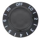 DEL3234557-S OFF-LO-1-6-HI Infinite Switch Dial, 2 in Dia.