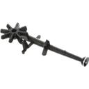 GAR2217301 Rear Top Cast Iron Burner Assembly with Air Shutter, 21 1/2 x 7-1/2 in