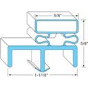 NOR37453 Left Hinged Door Gasket, 27 3/4 in x 78 1/2 in