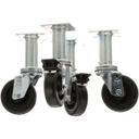 PITB3901504 4 in Swivel Plate Casters, 4 count