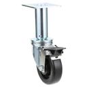 PITPP10815 4 in Locking Swivel Plate Caster with Brake