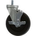 TRU830221 5 in Swivel Stem Caster with Brake, 1/2-13 x 1 in