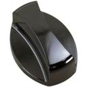 Black Oval Flat Left Open Burner Knob for Garland Part Number 4522585