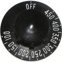 Off 450 - 100 Black with White Printed Thermostat Knob for Groen Part Number 128525