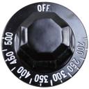 OFF-200-500 Black Tstat Dial with White Numbers for Tri-Star Part Number TS-1161