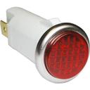 Red 250V Signal Light Fits 1/2 inch Hole for Wells Part Number 2J-31157