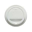 Traveler White Dome Lid with Sip Hole for 12-24 oz Cup