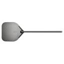 Black Premium Hard Anodized Aluminum Perforated Peel with 18 x 16 in Blade