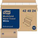 White H2 Tork 1 Ply Multifold Hand Towel