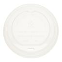 CPLA Natural Dome Lid for 10-20 oz Compostable Paper Hot Cup