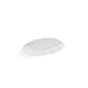 Clear PET Lid for 12 oz Oval Recyclable Fibre Tray