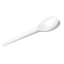 CPLA Compostable Natural White Spoon - Individually Wrapped
