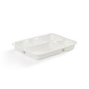 Compostable Bagasse Rectangular Fibre 5 Compartment Tray