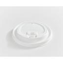 Compostable Fibre Dome Lock Tab Lid for 10-20 oz Paper Cups