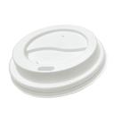 Polypropylene White Dome Lid for 8 oz Paper Cups