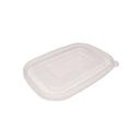 Forest Collection Polypropylene Lid for 16-32 oz Rectangular Recyclable Bamboo Bowls