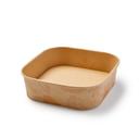 32 oz Forest Collection Compostable PLA-Lined Square Bamboo Bowl