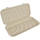 Unbleached Plant Fiber Compostable Flat Bread Pizza Box