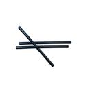 5.75 in x 8 mm Black Biodegradable Paper Wrapped Giant Cocktail Straw