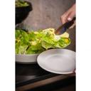 White Porcelain Dinner Plate with Wide Rim 9 in